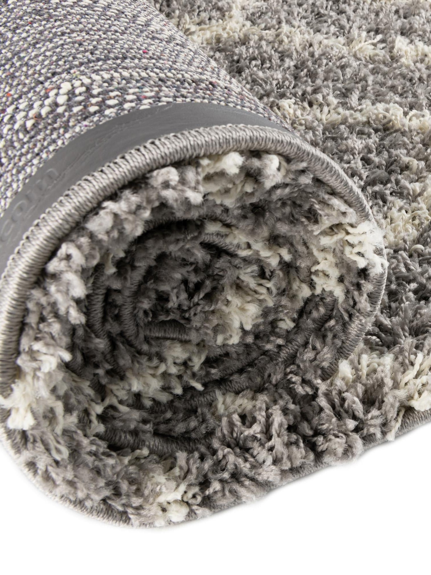 Gray 9' x 12' Trellis Shag Rectangle Area Rug Thick Soft Touch Fluffy & Plush Shaggy Pile Geometric Modern Unique Carpet for Home Interior Design for Sale at Rug Engine