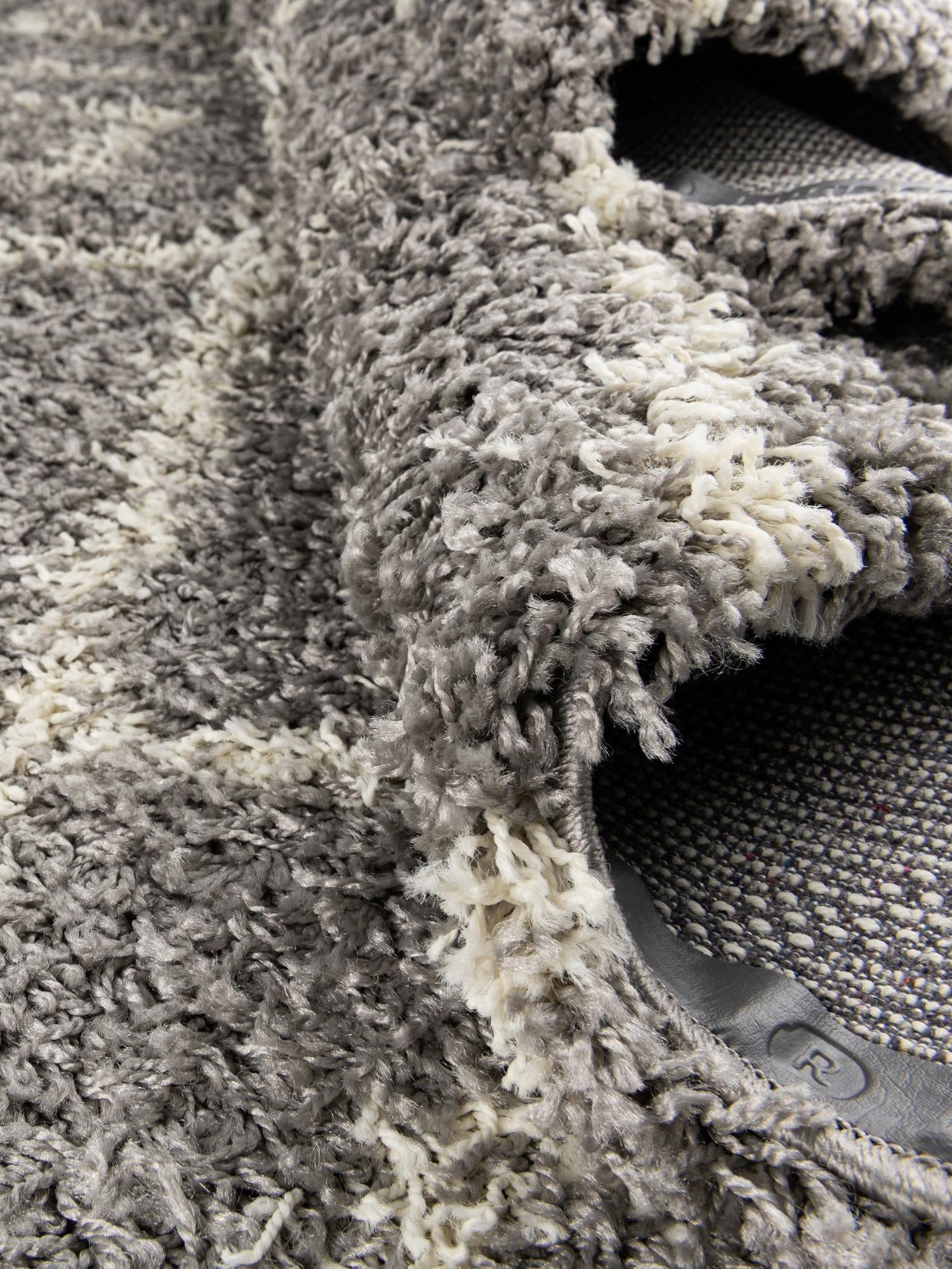 Gray 9' x 12' Trellis Shag Rectangle Area Rug Thick Soft Touch Fluffy & Plush Shaggy Pile Geometric Modern Unique Carpet for Home Interior Design for Sale at Rug Engine