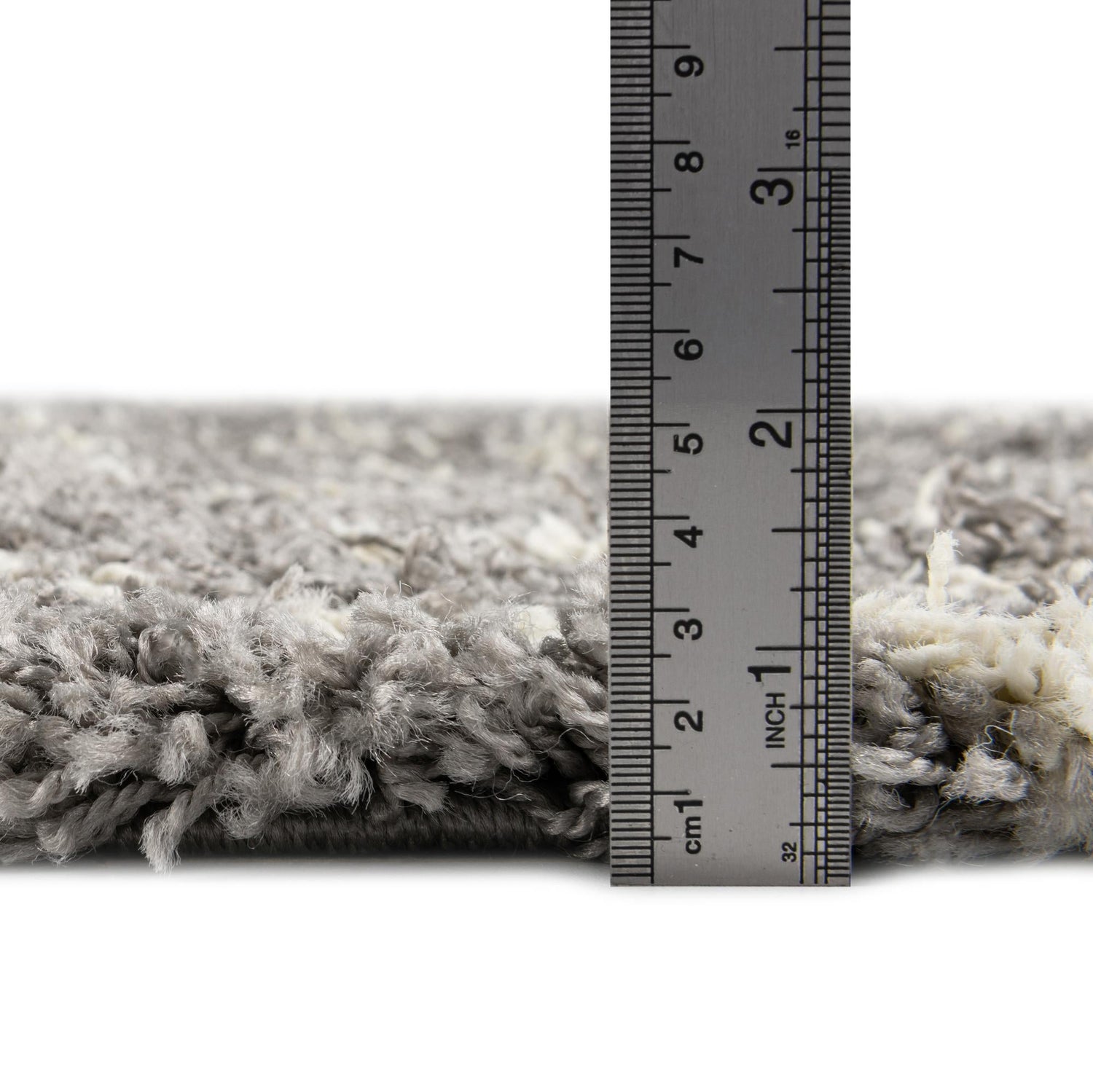 Gray 6' x 6' Trellis Shag Square Area Rug Thick Soft Touch Fluffy & Plush Shaggy Pile Geometric Modern Unique Carpet for Home Interior Design for Sale at Rug Engine
