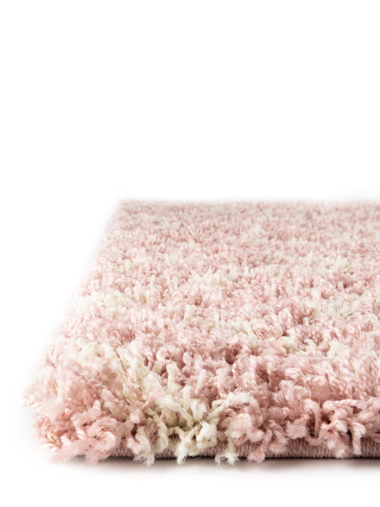 Light Pink 2' x 5' Trellis Shag Runner Area Rug Thick Soft Touch Fluffy & Plush Shaggy Pile