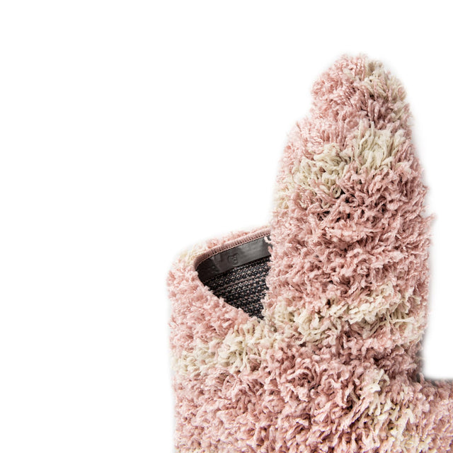 Light Pink 3' 3 x 16' 5 Trellis Shag Runner Area Rug Thick Soft Touch Fluffy & Plush Shaggy Pile