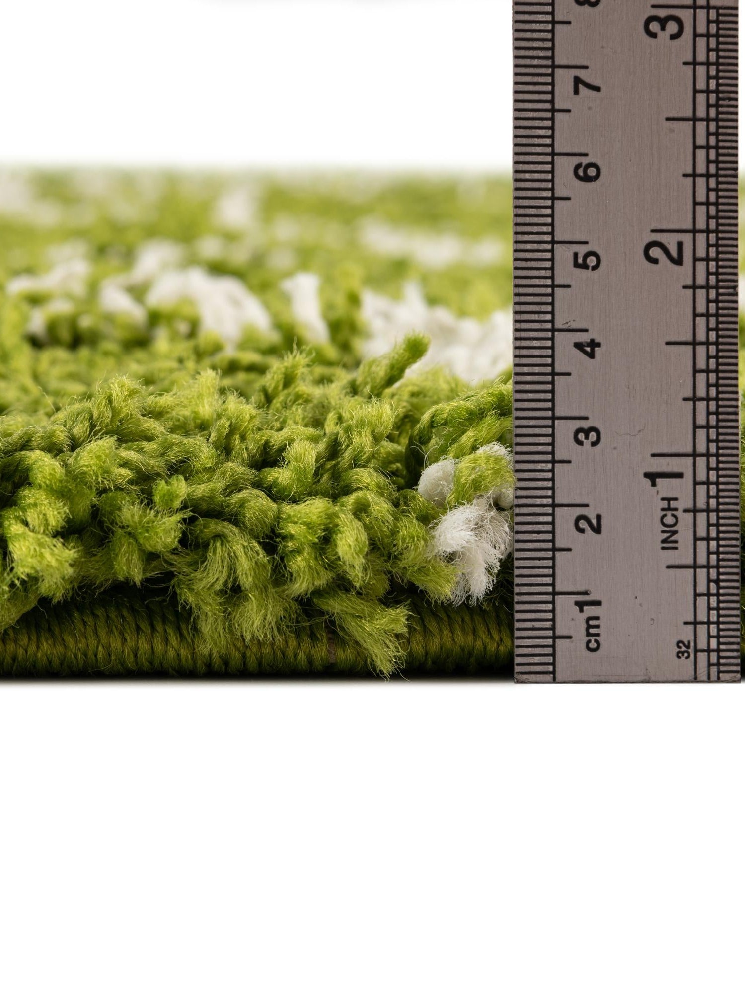 Green 2' 7 x 12' Trellis Shag Runner Area Rug Thick Soft Touch Fluffy & Plush Shaggy Pile Geometric Modern Unique Carpet for Home Interior Design for Sale at Rug Engine