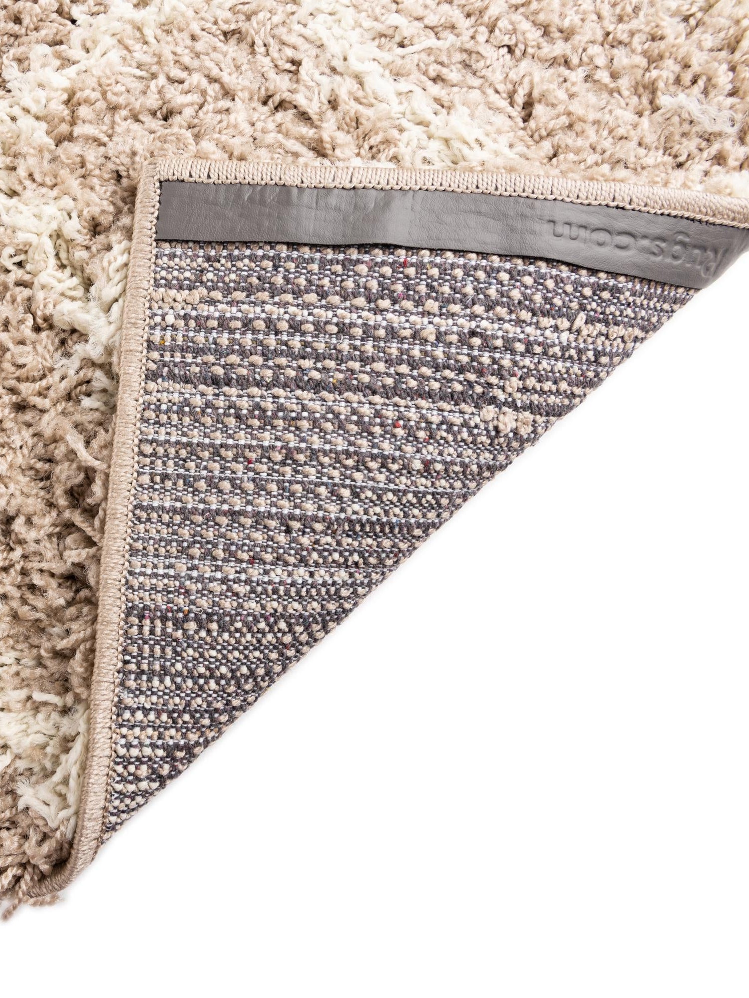 Light Brown 4' x 6' Trellis Shag Rectangle Area Rug Thick Soft Touch Fluffy & Plush Shaggy Pile Geometric Modern Unique Carpet for Home Interior Design for Sale at Rug Engine