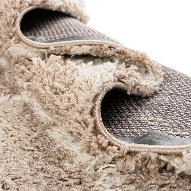 Light Brown 2' x 8' Trellis Shag Runner Area Rug Thick Soft Touch Fluffy & Plush Shaggy Pile