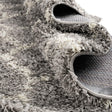 Gray 5' 3 x 8' Trellis Shag Rectangle Area Rug Thick Soft Touch Fluffy & Plush Shaggy Pile
