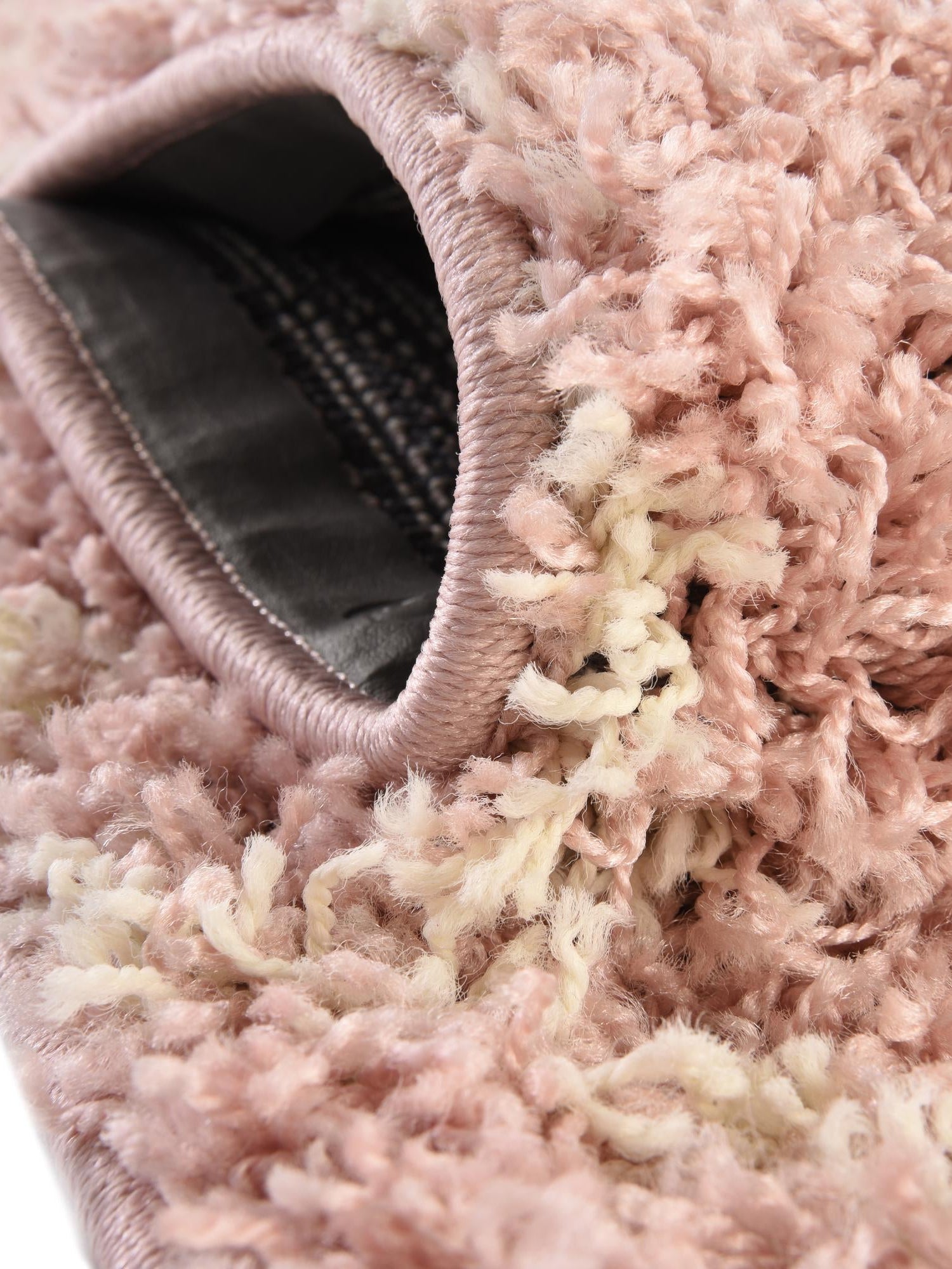 Light Pink 5' 3 x 8' Trellis Shag Oval Area Rug Thick Soft Touch Fluffy & Plush Shaggy Pile Geometric Modern Unique Carpet for Home Interior Design for Sale at Rug Engine