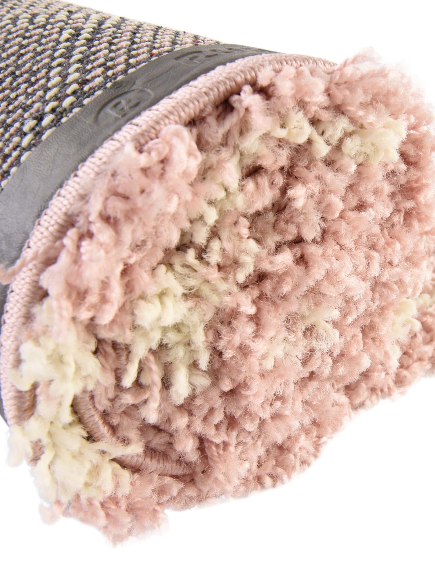 Light Pink 10' x 10' Trellis Shag Round Area Rug Thick Soft Touch Fluffy & Plush Shaggy Pile Geometric Modern Unique Carpet for Home Interior Design for Sale at Rug Engine