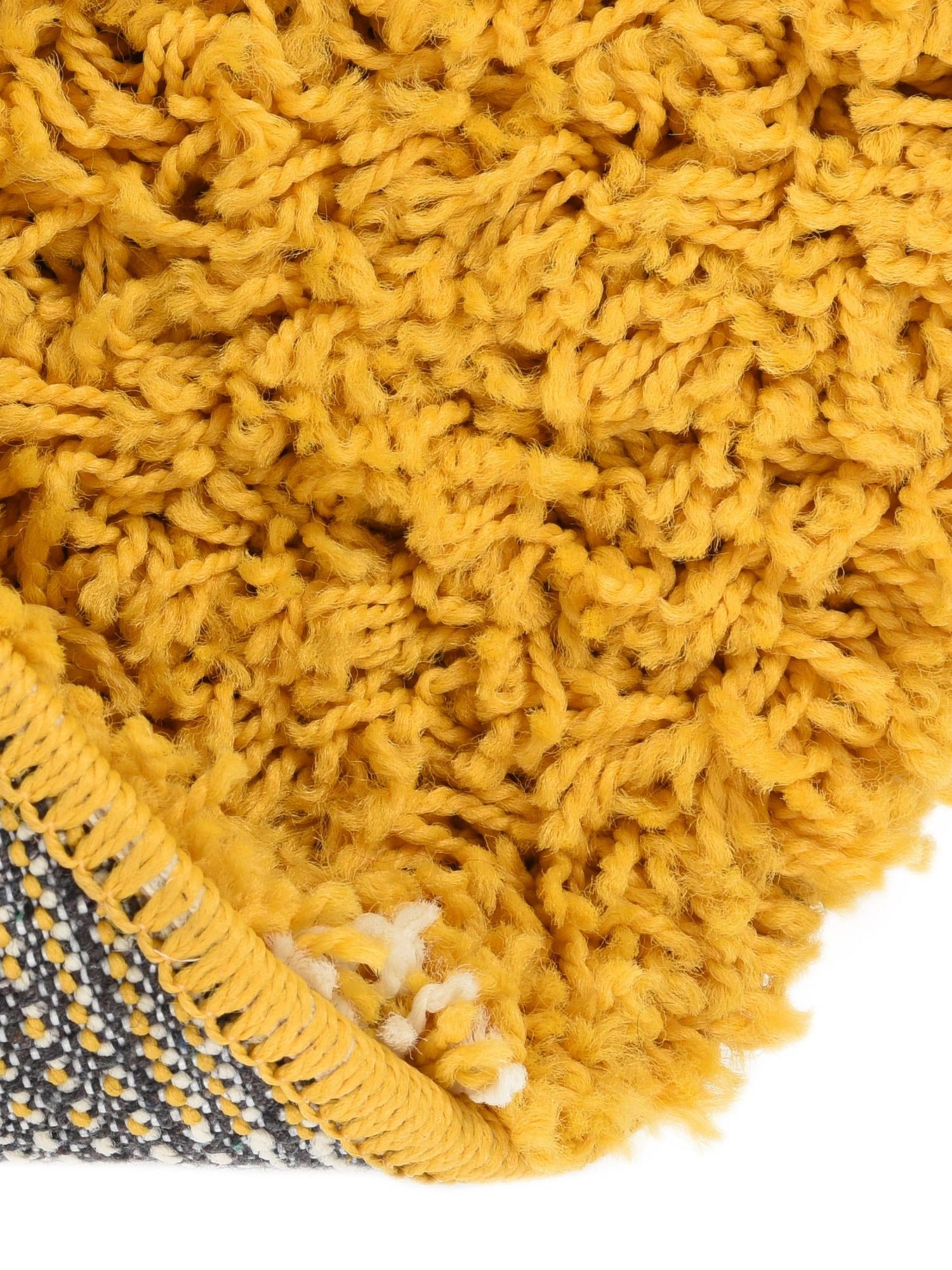 Yellow 7' 10 x 10' Trellis Shag Oval Area Rug Thick Soft Touch Fluffy & Plush Shaggy Pile Geometric Modern Unique Carpet for Home Interior Design for Sale at Rug Engine