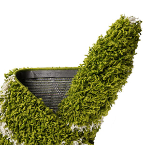 Green 9' x 12' Trellis Shag Rectangle Area Rug Thick Soft Touch Fluffy & Plush Shaggy Pile