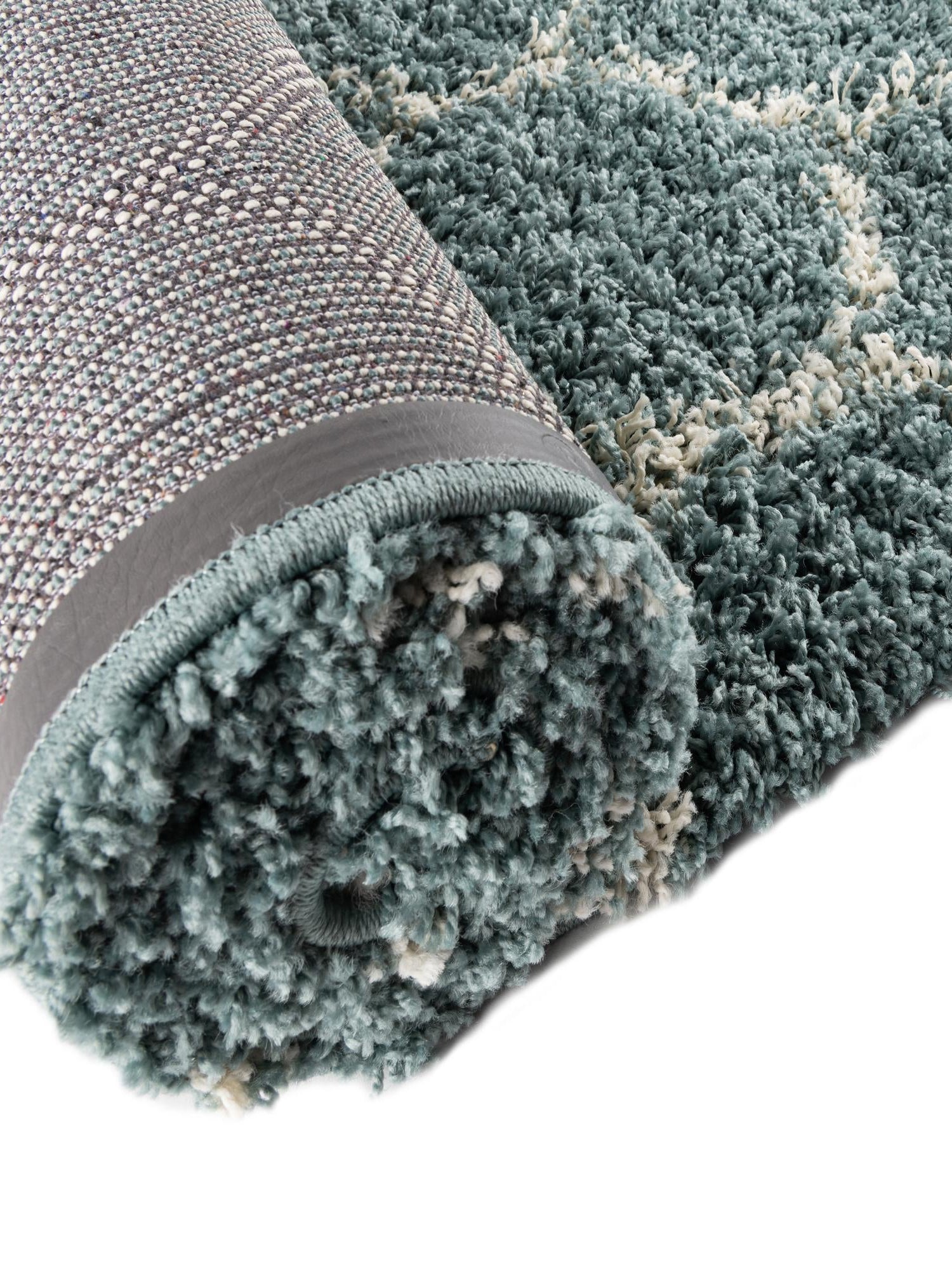 Light Blue 9' x 12' Trellis Shag Rectangle Area Rug Thick Soft Touch Fluffy & Plush Shaggy Pile Geometric Modern Unique Carpet for Home Interior Design for Sale at Rug Engine