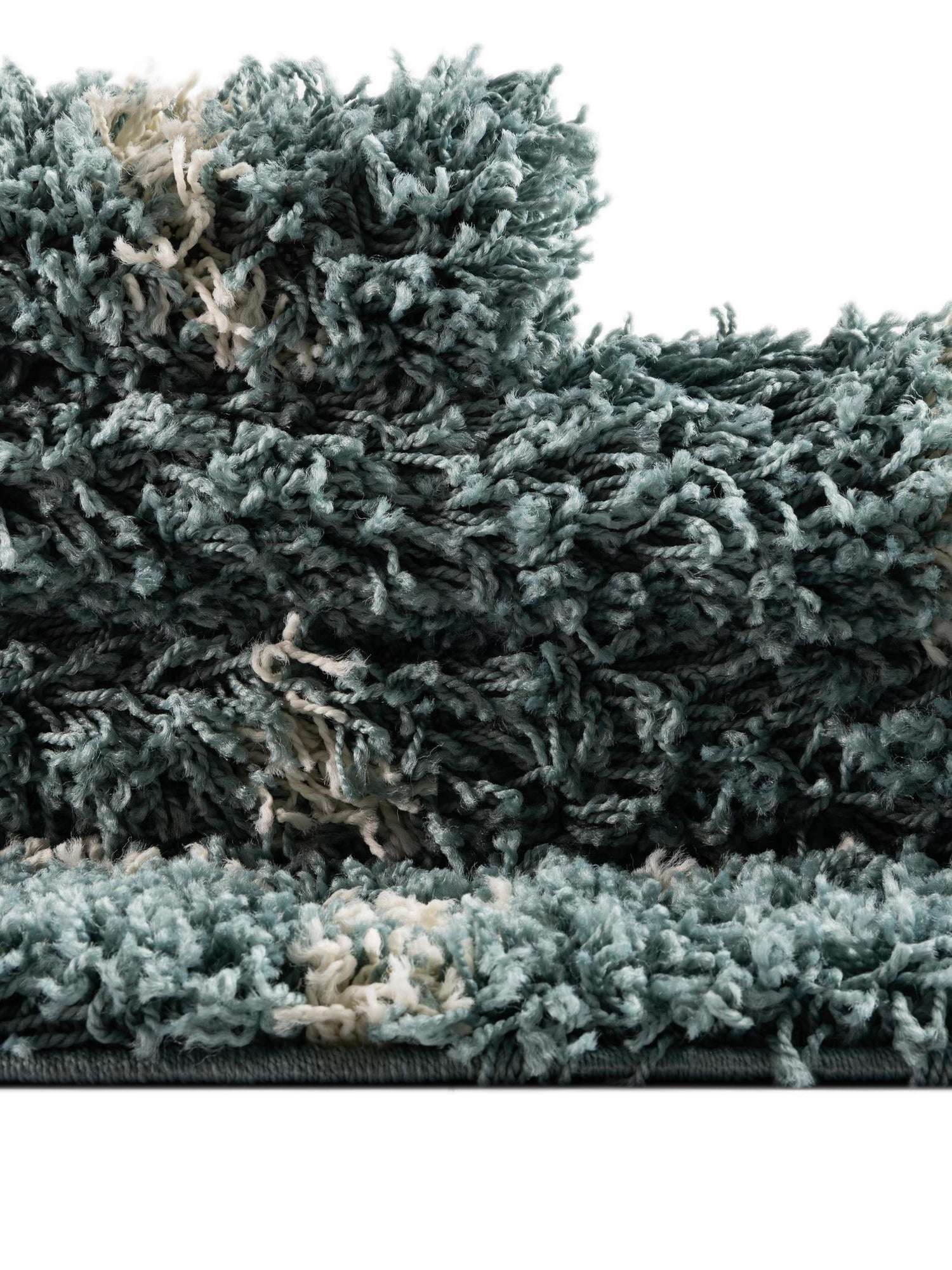 Light Blue 9' x 12' Trellis Shag Rectangle Area Rug Thick Soft Touch Fluffy & Plush Shaggy Pile Geometric Modern Unique Carpet for Home Interior Design for Sale at Rug Engine