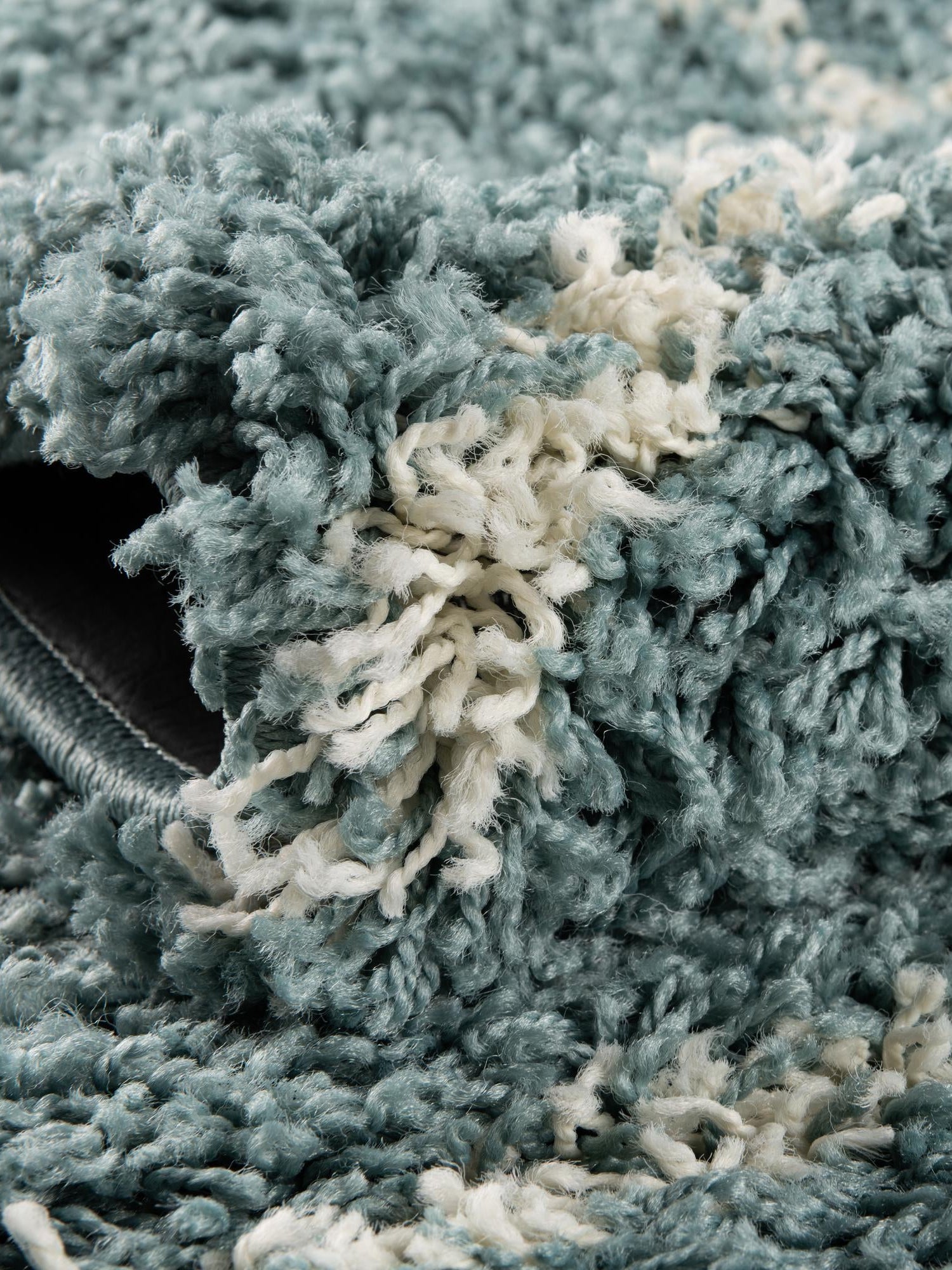 Light Blue 2' x 7' Trellis Shag Runner Area Rug Thick Soft Touch Fluffy & Plush Shaggy Pile Geometric Modern Unique Carpet for Home Interior Design for Sale at Rug Engine