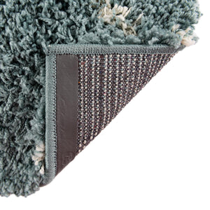 Light Blue 3' 3 x 16' 5 Trellis Shag Runner Area Rug Thick Soft Touch Fluffy & Plush Shaggy Pile