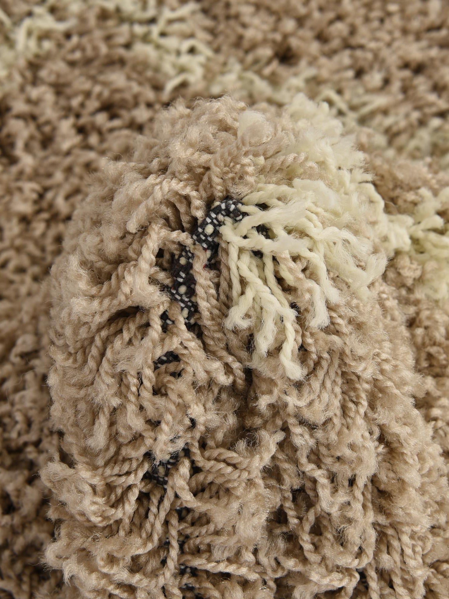 Light Brown 5' 3 x 8' Trellis Shag Oval Area Rug Thick Soft Touch Fluffy & Plush Shaggy Pile Geometric Modern Unique Carpet for Home Interior Design for Sale at Rug Engine