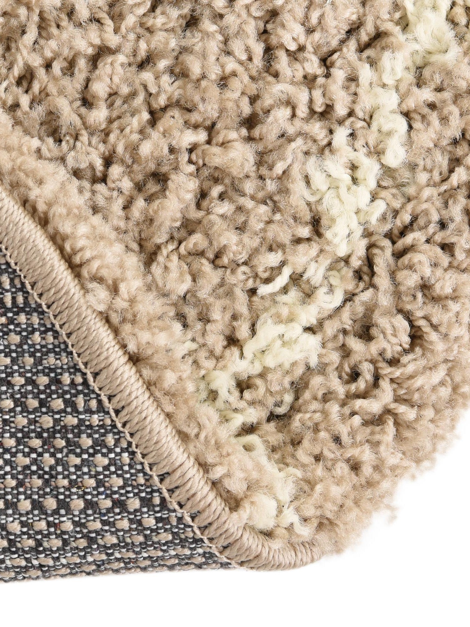 Light Brown 5' 3 x 8' Trellis Shag Oval Area Rug Thick Soft Touch Fluffy & Plush Shaggy Pile Geometric Modern Unique Carpet for Home Interior Design for Sale at Rug Engine