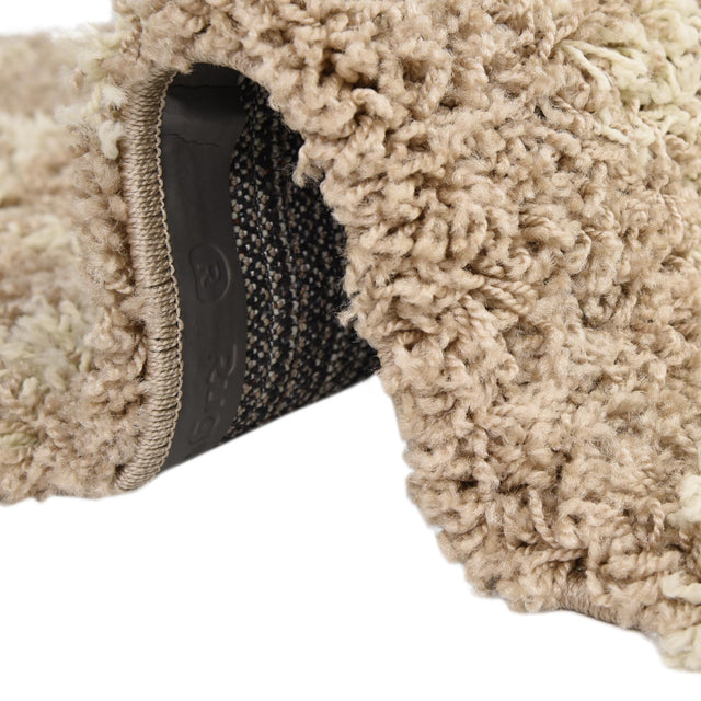 Light Brown 5' 3 x 5' 3 Trellis Shag Square Area Rug Thick Soft Touch Fluffy & Plush Shaggy Pile
