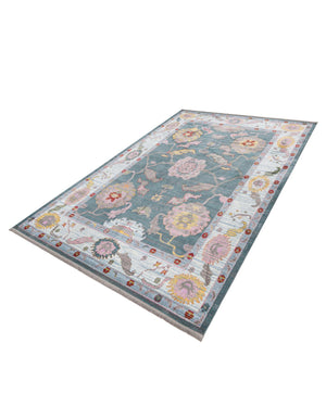 Gray and Blue 9' x 12' Paragon Rectangle Area Rug 100% Polypropylene Colorful Vivid Boho Style Modern Carpet for Unique Interiors for Sale at Rug Engine