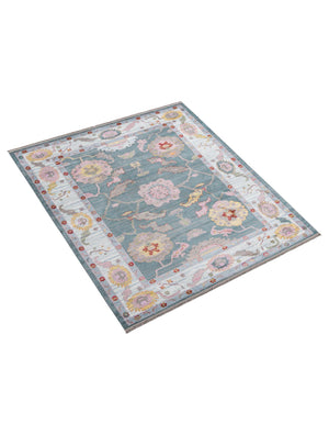 Gray and Blue 8' 2 x 10' Paragon Rectangle Area Rug 100% Polypropylene Colorful Vivid Boho Style Modern Carpet for Unique Interiors for Sale at Rug Engine