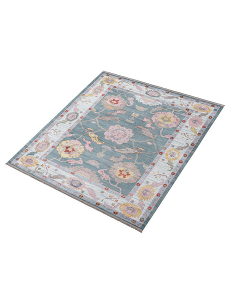 Gray and Blue 8' 2 x 10' Paragon Rectangle Area Rug 100% Polypropylene Colorful Vivid Boho Style Modern Carpet for Unique Interiors for Sale at Rug Engine