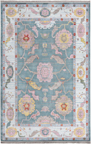 Gray and Blue 6' x 9' Paragon Rectangle Area Rug 100% Polypropylene Colorful Vivid Boho Style Modern Carpet for Unique Interiors for Sale at Rug Engine