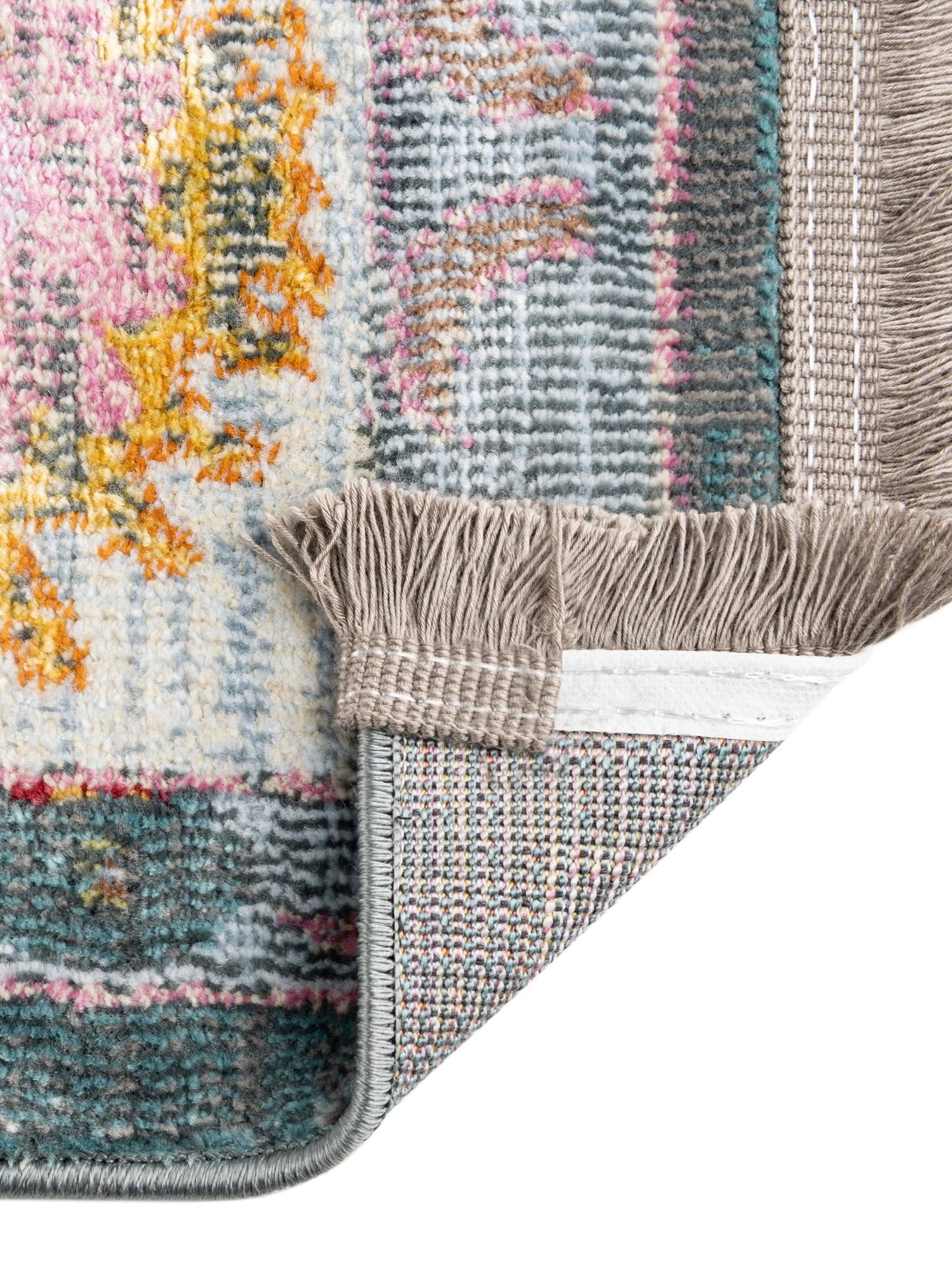 Gray and Blue 6' x 9' Paragon Rectangle Area Rug 100% Polypropylene Colorful Vivid Boho Style Modern Carpet for Unique Interiors for Sale at Rug Engine