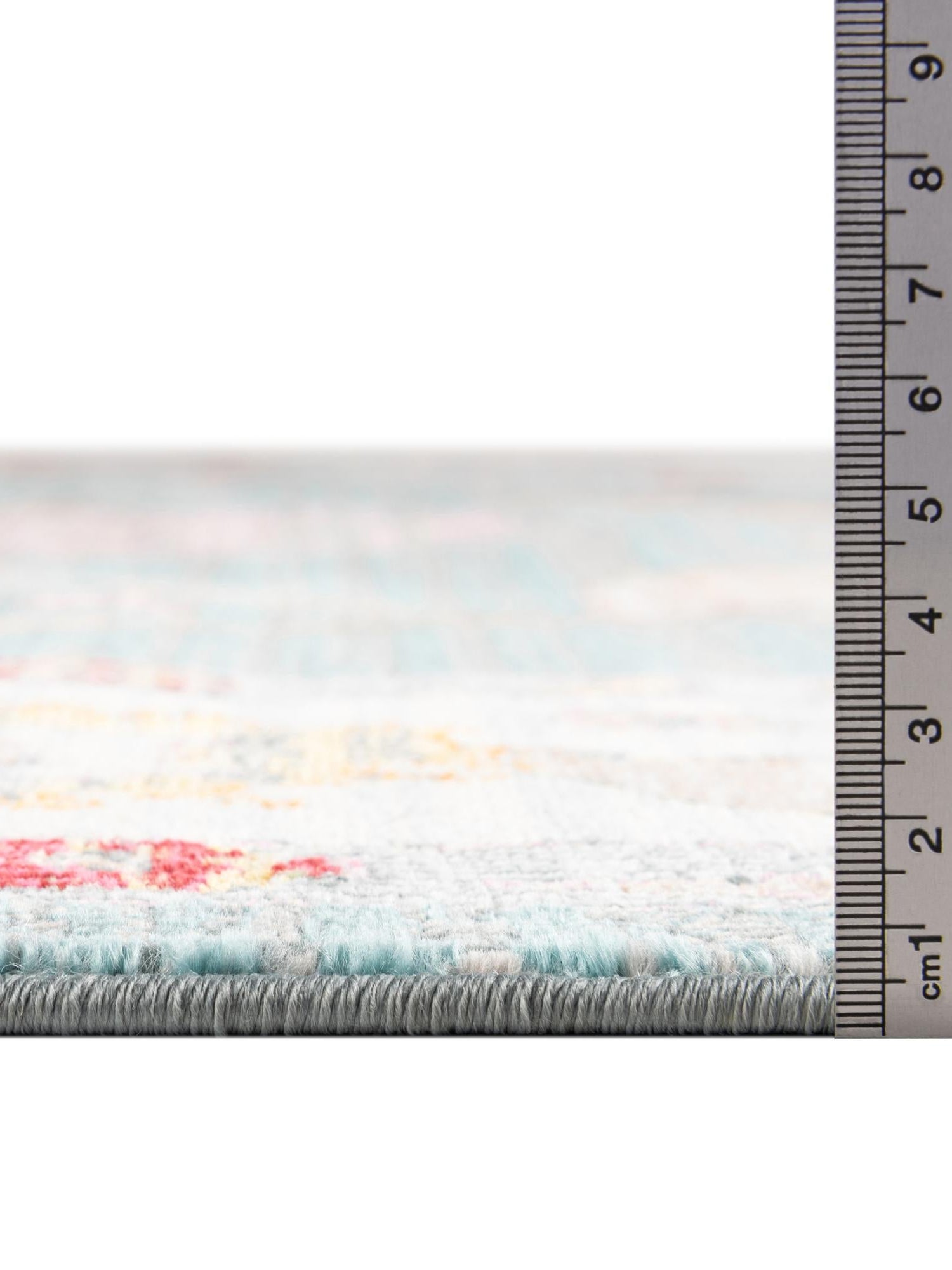 Gray and Blue 8' 2 x 8' 2 Paragon Octagon Area Rug 100% Polypropylene Colorful Vivid Boho Style Modern Carpet for Unique Interiors for Sale at Rug Engine
