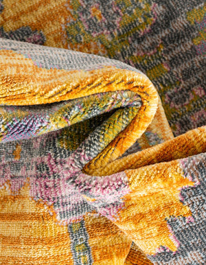 Yellow 8' 2 x 8' 2 Paragon Square Area Rug 100% Polypropylene Colorful Vivid Boho Style Modern Carpet for Unique Interiors for Sale at Rug Engine