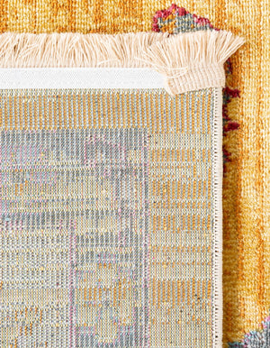 Yellow 8' 2 x 8' 2 Paragon Square Area Rug 100% Polypropylene Colorful Vivid Boho Style Modern Carpet for Unique Interiors for Sale at Rug Engine