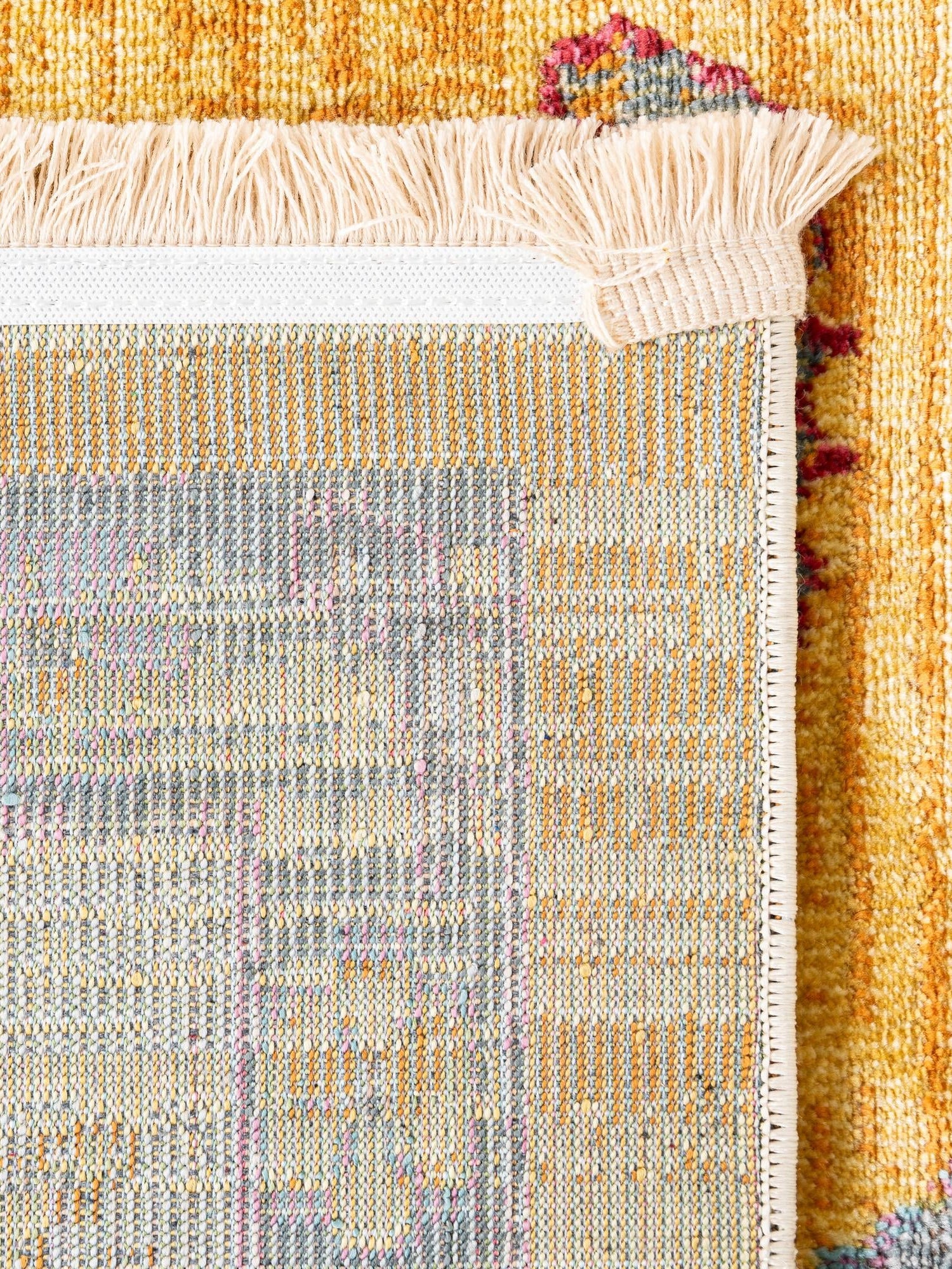 Yellow 5' 5 x 5' 5 Paragon Square Area Rug 100% Polypropylene Colorful Vivid Boho Style Modern Carpet for Unique Interiors for Sale at Rug Engine