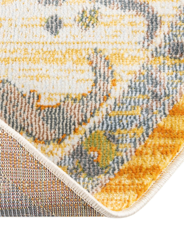 Yellow 8' 2 x 8' 2 Paragon Octagon Area Rug 100% Polypropylene Colorful Vivid Boho Style Modern Carpet for Unique Interiors for Sale at Rug Engine