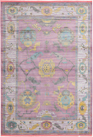 Pink 10' x 14' Paragon Rectangle Area Rug 100% Polypropylene Colorful Vivid Boho Style Modern Carpet for Unique Interiors for Sale at Rug Engine