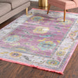 Pink 9' x 12' Paragon Rectangle Area Rug 100% Polypropylene Colorful Vivid Boho Style Modern Carpet for Unique Interiors for Sale at Rug Engine