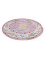 Pink 3' 3 x 3' 3 Paragon Round Area Rug 100% Polypropylene Colorful Vivid Boho Style Modern Carpet for Unique Interiors for Sale at Rug Engine