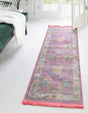 Pink 2' 7 x 10' Paragon Runner Area Rug 100% Polypropylene Colorful Vivid Boho Style Modern Carpet for Unique Interiors for Sale at Rug Engine