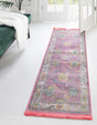 Pink 2' 7 x 12' Paragon Runner Area Rug 100% Polypropylene Colorful Vivid Boho Style Modern Carpet for Unique Interiors for Sale at Rug Engine