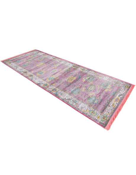 Pink 2' 2 x 8' Paragon Runner Area Rug 100% Polypropylene Colorful Vivid Boho Style Modern Carpet for Unique Interiors for Sale at Rug Engine