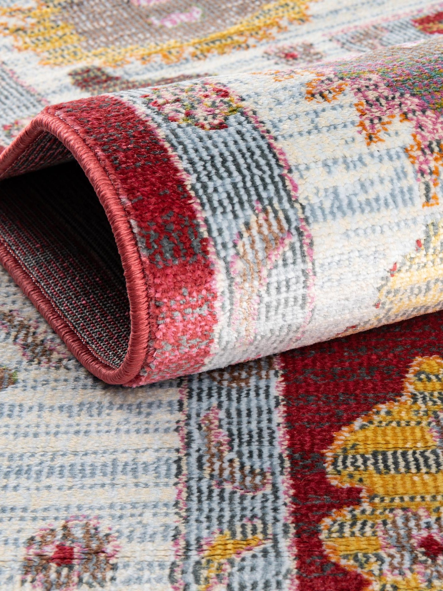 Red 2' 2 x 3' Paragon Rectangle Area Rug 100% Polypropylene Colorful Vivid Boho Style Modern Carpet for Unique Interiors for Sale at Rug Engine