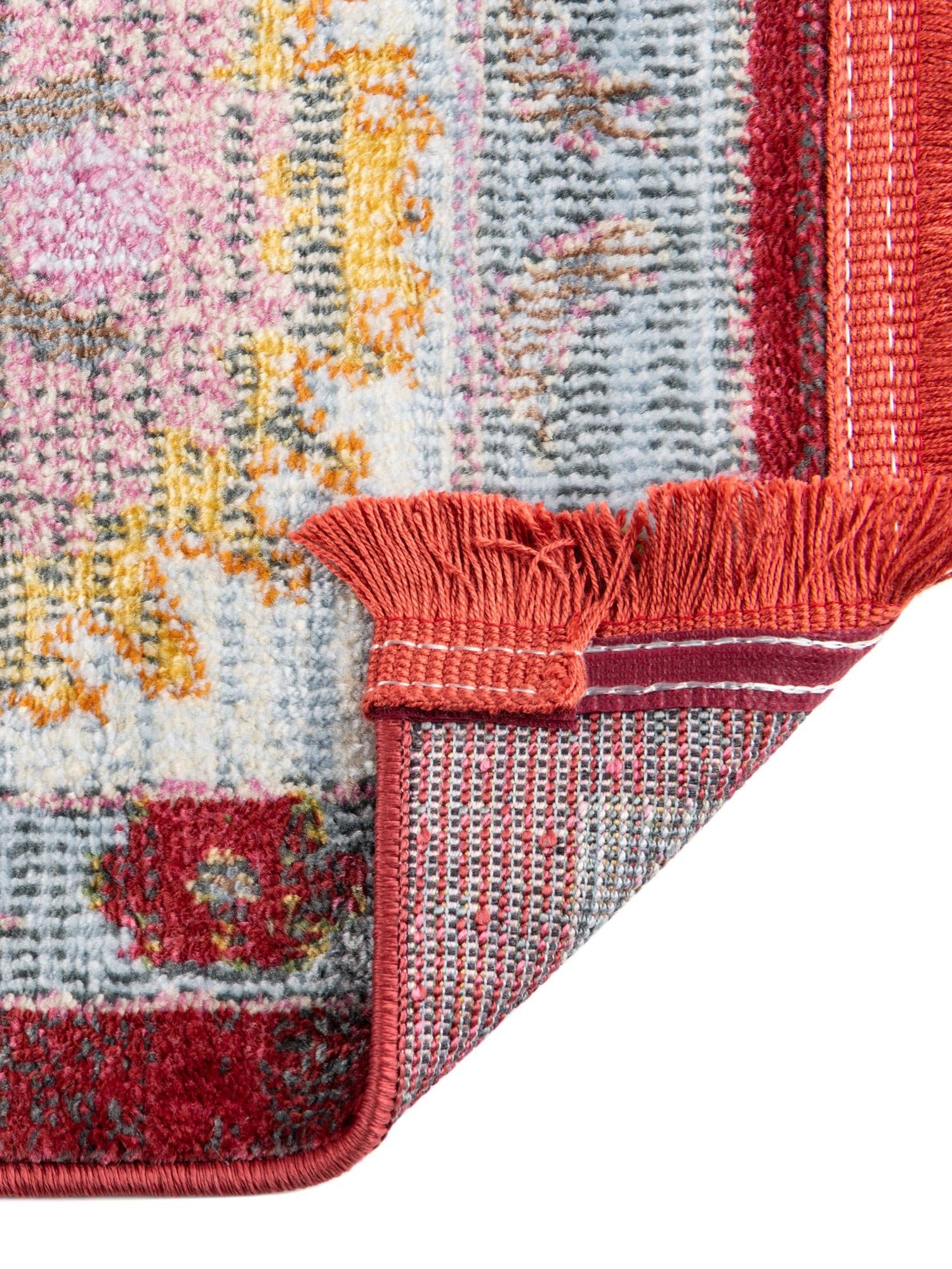 Red 8' 2 x 8' 2 Paragon Square Area Rug 100% Polypropylene Colorful Vivid Boho Style Modern Carpet for Unique Interiors for Sale at Rug Engine