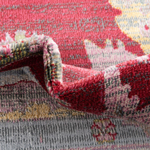 Red 3' 3 x 5' 3 Paragon Oval Area Rug 100% Polypropylene Colorful Vivid Boho Style Modern Carpet for Unique Interiors for Sale at Rug Engine