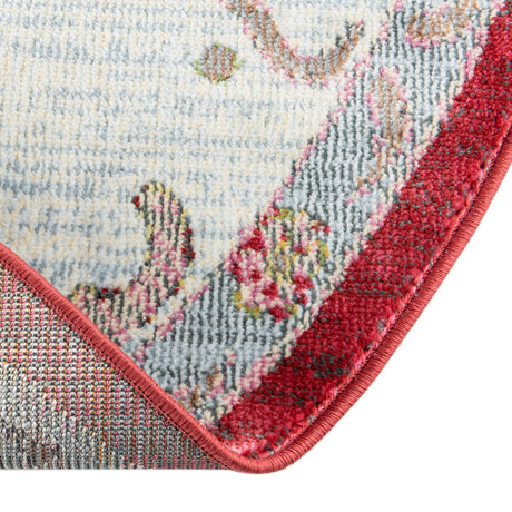 Red 8' 2 x 10' Paragon Oval Area Rug 100% Polypropylene Colorful Vivid Boho Style Modern Carpet for Unique Interiors for Sale at Rug Engine