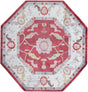 Red 8' 2 x 8' 2 Paragon Octagon Area Rug 100% Polypropylene Colorful Vivid Boho Style Modern Carpet for Unique Interiors for Sale at Rug Engine