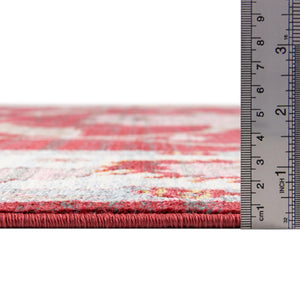 Red 8' 2 x 8' 2 Paragon Octagon Area Rug 100% Polypropylene Colorful Vivid Boho Style Modern Carpet for Unique Interiors for Sale at Rug Engine