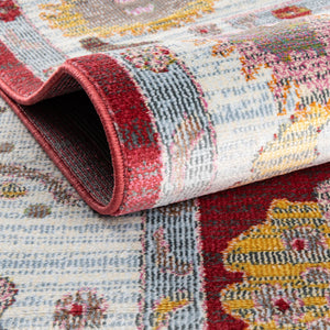 Red 2' 2 x 8' Paragon Runner Area Rug 100% Polypropylene Colorful Vivid Boho Style Modern Carpet for Unique Interiors for Sale at Rug Engine