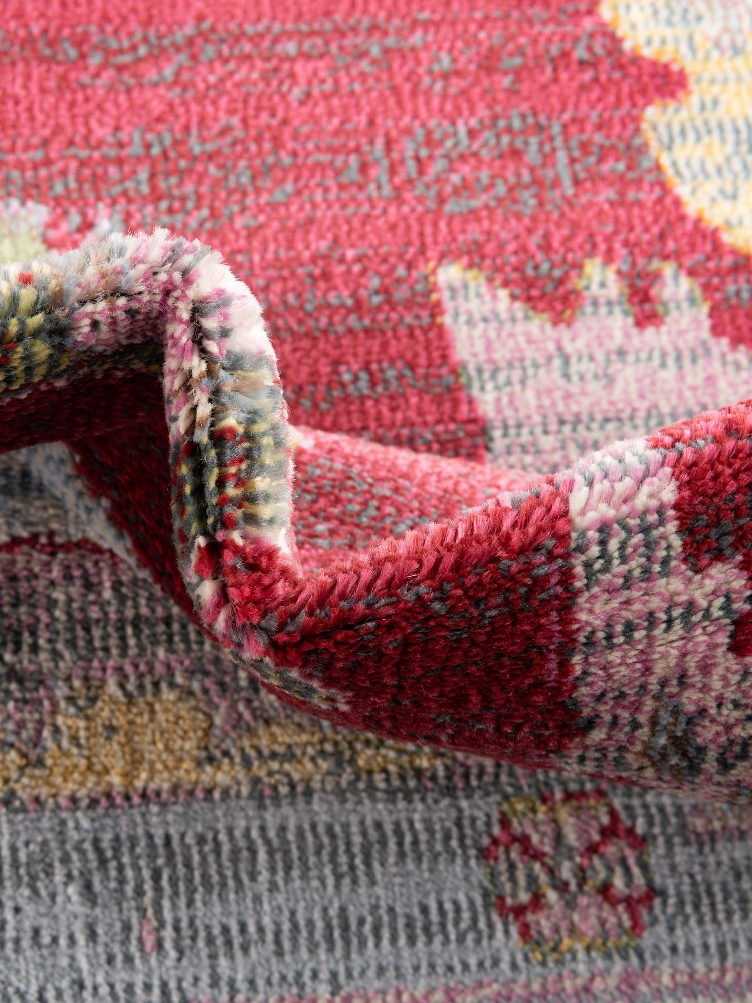 Red 2' 7 x 12' Paragon Runner Area Rug 100% Polypropylene Colorful Vivid Boho Style Modern Carpet for Unique Interiors for Sale at Rug Engine