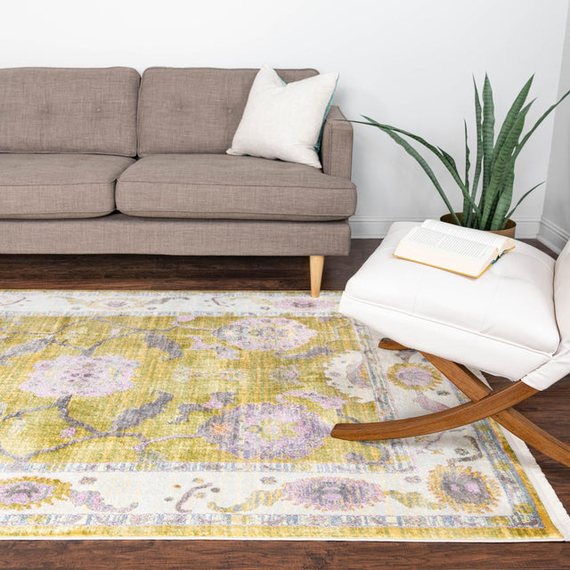 Green 2' 2 x 3' Paragon Rectangle Area Rug 100% Polypropylene Colorful Vivid Boho Style Modern Carpet for Unique Interiors for Sale at Rug Engine