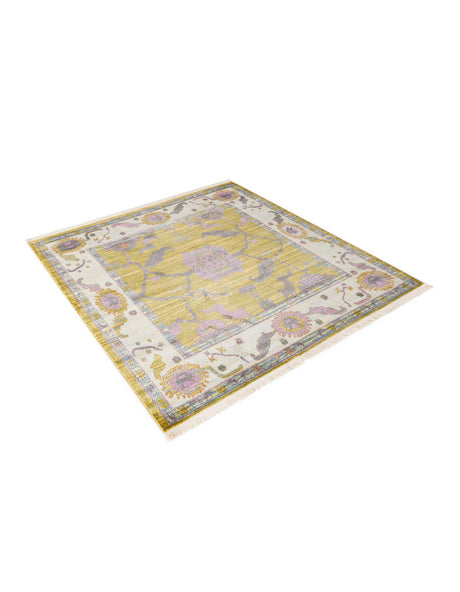 Green 5' 5 x 5' 5 Paragon Square Area Rug 100% Polypropylene Colorful Vivid Boho Style Modern Carpet for Unique Interiors for Sale at Rug Engine