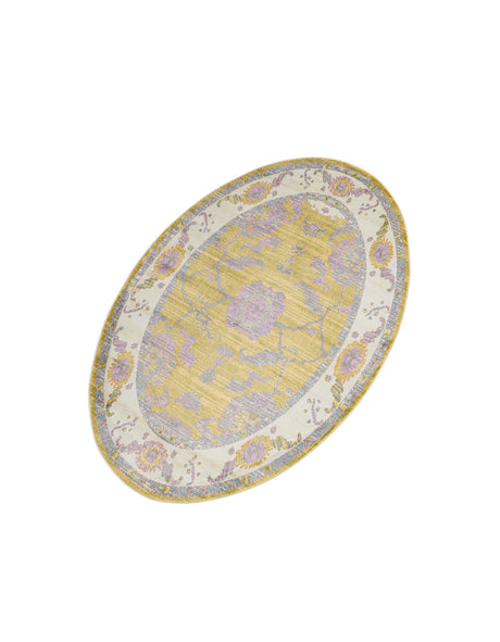 Green 5' 5 x 8' Paragon Oval Area Rug 100% Polypropylene Colorful Vivid Boho Style Modern Carpet for Unique Interiors for Sale at Rug Engine