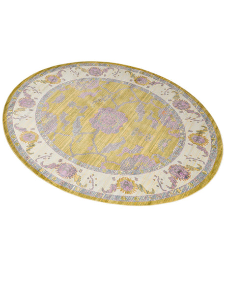 Green 8' 2 x 10' Paragon Oval Area Rug 100% Polypropylene Colorful Vivid Boho Style Modern Carpet for Unique Interiors for Sale at Rug Engine