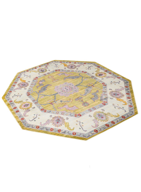Green 8' 2 x 8' 2 Paragon Octagon Area Rug 100% Polypropylene Colorful Vivid Boho Style Modern Carpet for Unique Interiors for Sale at Rug Engine