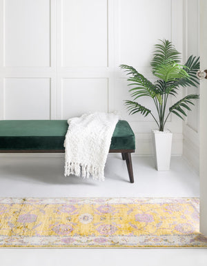 Green 2' 2 x 8' Paragon Runner Area Rug 100% Polypropylene Colorful Vivid Boho Style Modern Carpet for Unique Interiors for Sale at Rug Engine